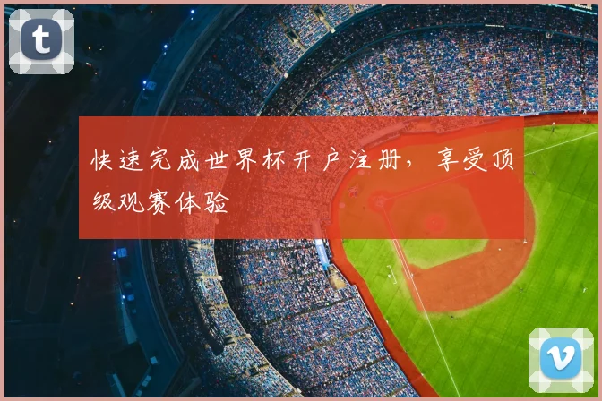 快速完成世界杯开户注册，享受顶级观赛体验